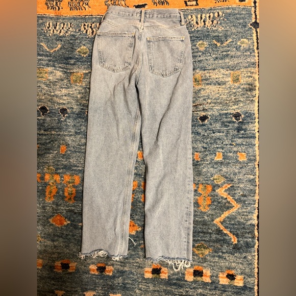 Agolde Fitted 90s Straight Leg Jeans, Organic Cotton, Size 24 - Picture 8 of 13